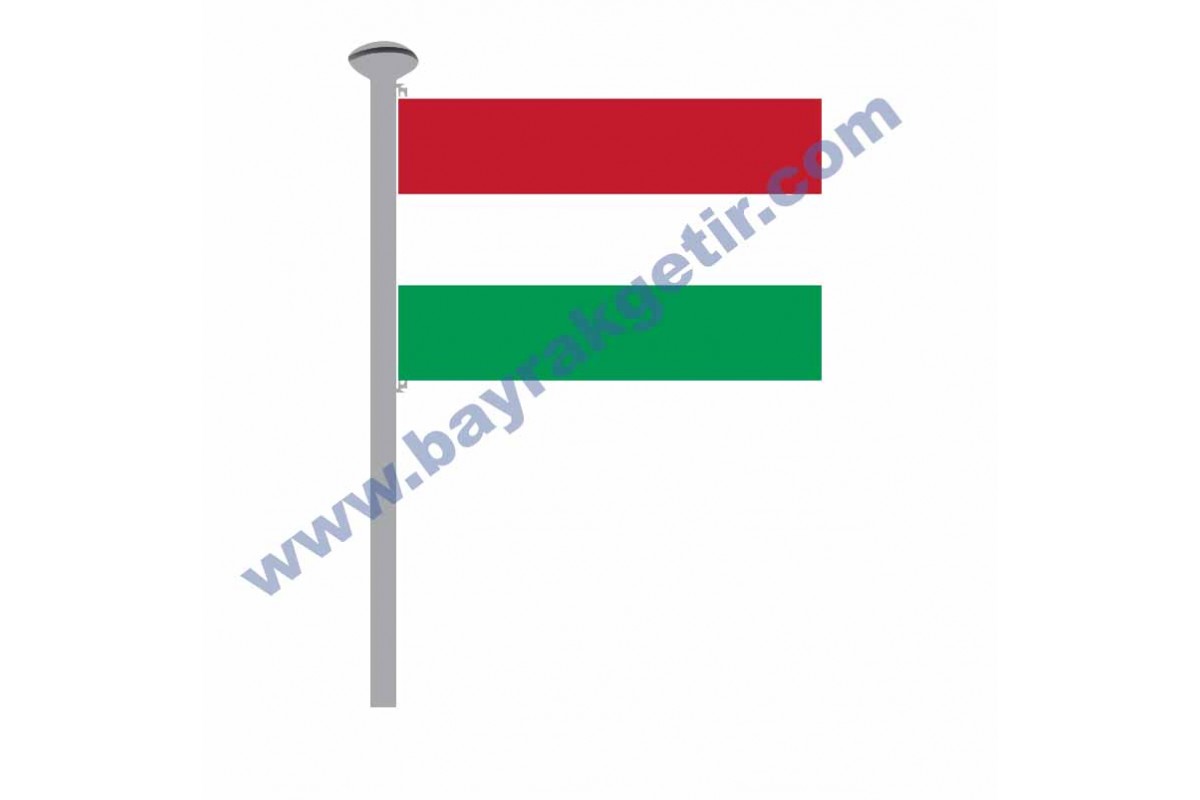 MACARİSTAN GÖNDER BAYRAK 50x75 ( EBAT SEÇİNİZ )